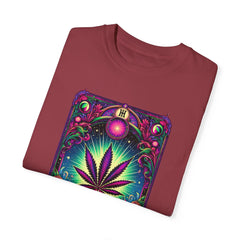 TAROT CARD WEED T Shirt, Vintage Style tee, Marijuana Leaf Graphic Tee, Weed Lover, Smoke Cannabis tee, Relaxed Fit tee, Stoner Lifestyle