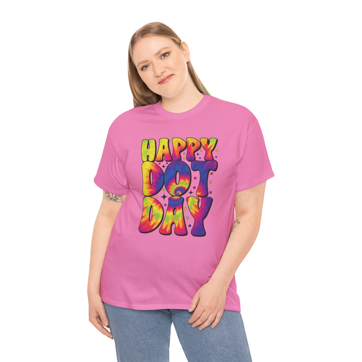 HAPPY DOT DAY - Graphic Unisex Heavy Cotton Tee