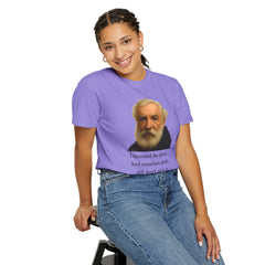 Alexander Graham Bell Quote T-Shirt — "I invented the phone. And somehow people still don't pick up."