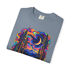 Mystical Psychedelic Moonlit Forest T-Shirt
