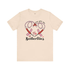 Phlebotomist Heart Butterflies Tee