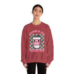 Woman's Coffee Valentine -  Unisex Heavy Blend™ Crewneck Sweatshirt