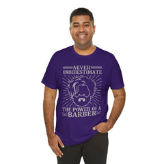 Never Underestimate the Power of a Barber Tee - Unisex Short Sleeve Shirt, Barber Gift, Hair Stylist Apparel, Funny Barber Shirt, [...]