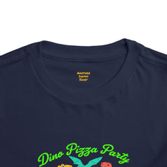 Dino Pizza Party Toddler Tee - Fun Dinosaur Graphic T-Shirt for Kids