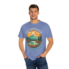 Hot Springs National Park Graphic, Comfort Colors Soft Relaxed Fit Unisex Garment-Dyed T-shirt