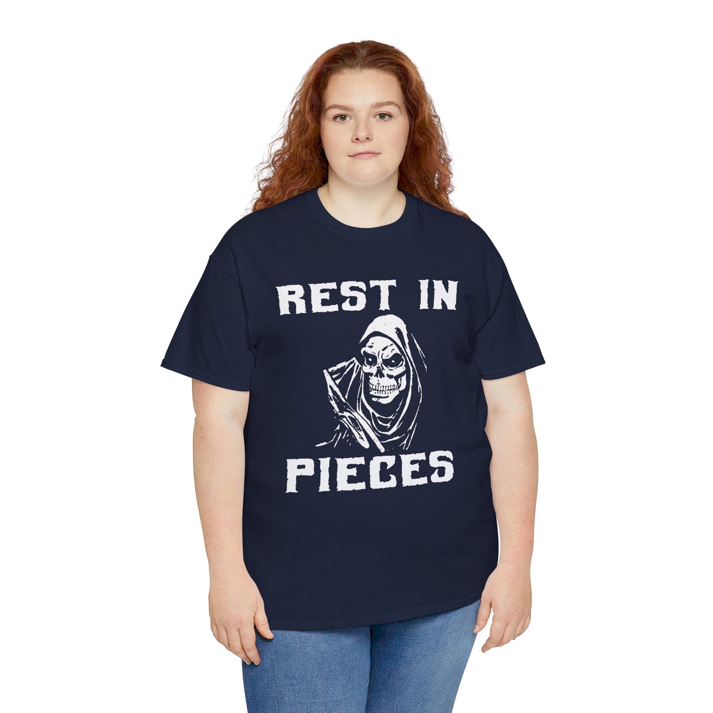 REST IN PIECES Ghoul Graphic, Unisex Heavy Cotton Tee