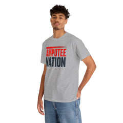 Amputee Nation Unisex Heavy Cotton Tee, Support Shirt, Gift for Amputees, Awareness Apparel, Casual Comfort Wear