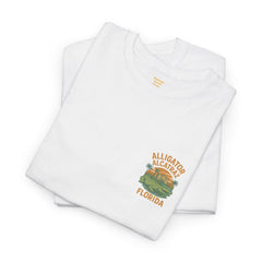 Alligator Alcatraz Unisex Heavy Cotton Tee, Florida Souvenir Shirt, Travel Gift, Vintage Style Tee, Nature Lover Apparel