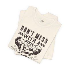 Funny Woman Barber Unisex Tee, Don't Mess with a Shears Shirt