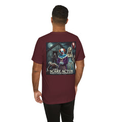 Halloween Scare Actor - Front and Back Graphic Unisex Jersey Short Sleeve Tee