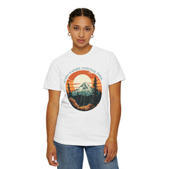 Mount Rainier National Park Graphic, Comfort Colors Soft Relaxed Fit Unisex Garment-Dyed T-shirt