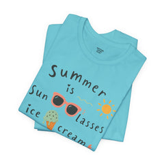 Summer Is — Graphic Tee (Sunglasses, Ice Cream & Sandals)