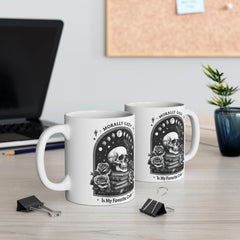 Celestial Skull and Rose Rose Ceramic Mug - Perfect for Coffee Lovers & Gift Giving
