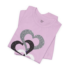 Triple Heart Design Tee