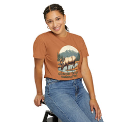 Grand Teton National Park Graphic, Comfort Colors Soft Relaxed Fit Unisex Garment-Dyed T-shirt