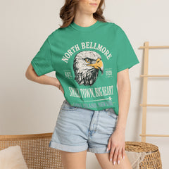 Your Home Town Personalized Eagle T‑Shirt — "Small Town, Big Heart"