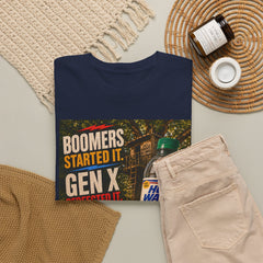 Boomers Started It. Gen X Perfected It. Vintage Hose Water Bottle Graphic Tee