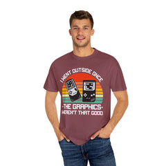 Retro Gamer Unisex T-Shirt - "I Went Outside Once"