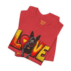 Personalized Love Your Dog T-Shirt — Designed with your dogs name and picture Graphic Tee