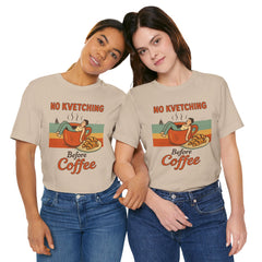 Cozy Coffee Lover Tee, No Kvetching Before Coffee Shirt, Funny Gift for Coffee Enthusiasts, Unisex Casual Apparel, Perfect for [...]