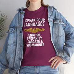 Funny United States Submarine Officer Multilingual T-Shirt