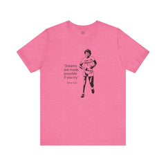 Terry Fox Inspirational Amputee Quote - Unisex Short Sleeve Tee,Amputee Awareness,Gift For Him,Gift For Her,Leg Amputee,Limb Loss Awareness