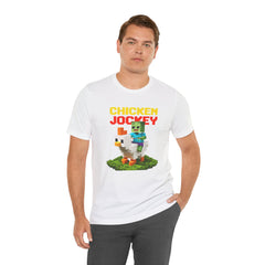 Video Game Chicken Jockey Tee - Unisex Short Sleeve T-Shirt