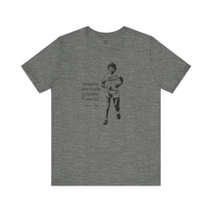 Terry Fox Inspirational Amputee Quote - Unisex Short Sleeve Tee,Amputee Awareness,Gift For Him,Gift For Her,Leg Amputee,Limb Loss Awareness
