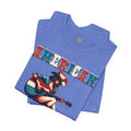 American Cowgirl, Playing Guitar Graphic, Unisex Jersey Short Sleeve Tee