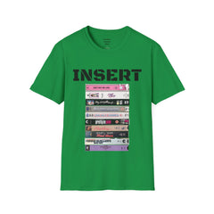 THE 80S VHS Tape Stack  - Unisex Softstyle T Shirt