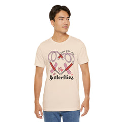 Phlebotomist Heart Butterflies Tee