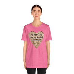 Funny Matzah Heart Quote For Passover Unisex Tee
