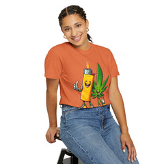Vintage 'Lighter & Weed' Graphic T-Shirt — Relaxed Stoner/Cannabis Tee