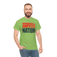 Amputee Nation Unisex Heavy Cotton Tee, Support Shirt, Gift for Amputees, Awareness Apparel, Casual Comfort Wear
