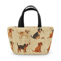 Black And Tan Standing Dogs - Lunch Bag