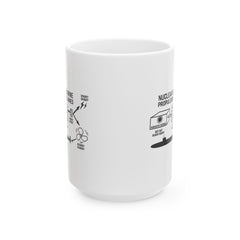 Nuclear Submarine Explained Ceramic Mug | Fun Gift for Engineers, Science Lovers, Navy Enthusiasts, Educational Decor, 11oz & 15oz