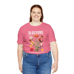 Floral Tee - Blossoms Blooming With Timeless Charm - Positive Vibes