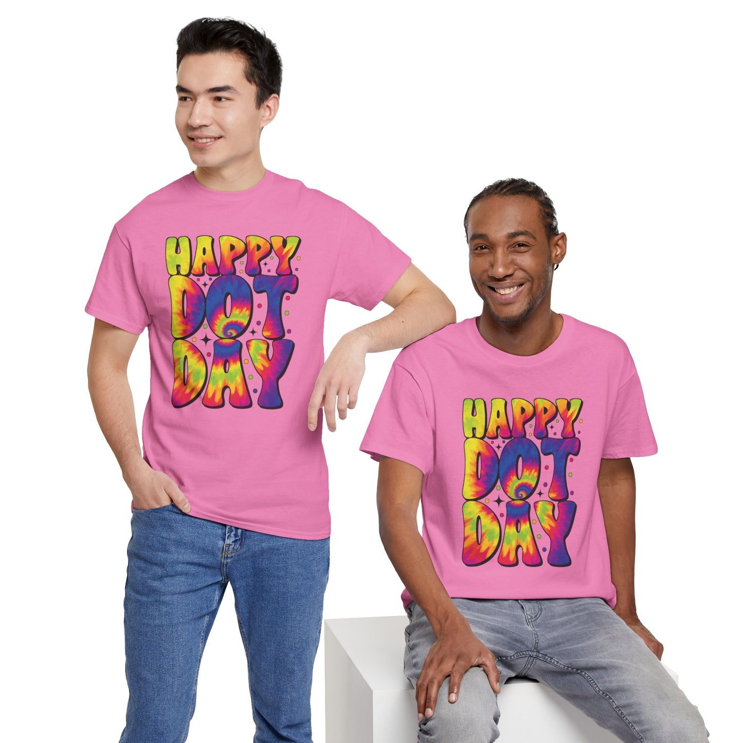 HAPPY DOT DAY - Graphic Unisex Heavy Cotton Tee