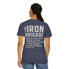 Iron Brigade Civil War Battles Unisex Garment-Dyed T-Shirt - Vintage Military Graphic Tee