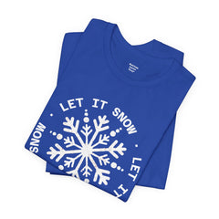 Let It Snow Snowflake T-Shirt — Christmas Winter Tee