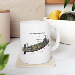 Submarine Magic Ceramic Mug - Fun Nautical Design for Coffee Lovers