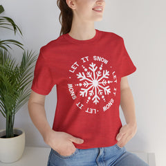 Let It Snow Snowflake T-Shirt — Christmas Winter Tee