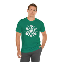 Let It Snow Galaxy Snowflake T-Shirt — Christmas Winter Starburst Tee