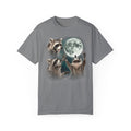 Three Raccoons and the Moon Vintage Style Graphic Tee