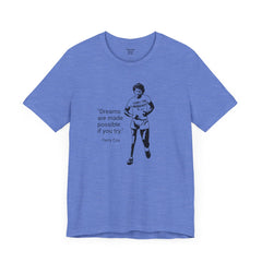 Terry Fox Inspirational Amputee Quote - Unisex Short Sleeve Tee,Amputee Awareness,Gift For Him,Gift For Her,Leg Amputee,Limb Loss Awareness