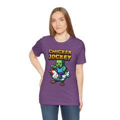 Video Game Chicken Jockey Tee - Unisex Short Sleeve T-Shirt
