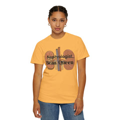 Nephrologist Bean Queen, Graphic Unisex Garment-Dyed T-shirt