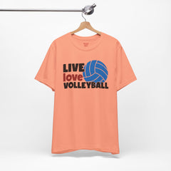 Live Love Volleyball T Shirt,gift for her,gift for him,volleyball gift,sports tee,team shirt,player gift,coach gift,Love Volleyball,Spike it