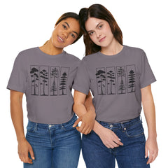 Nature-Inspired Unisex Jersey Tee, Tree Graphic T-Shirt, Eco-Friendly Fashion, Gift for Nature Lovers, Casual Wear, Outdoor Adventure