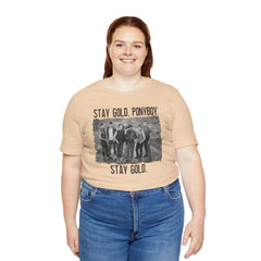 The Outsiders Shirt, Front and Back Images, Greasers Characters Shirt, Unisex Jersey Short Sleeve Tee